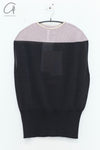 SWAYING 25 Early Spring Hanging Sleeve Colorblock Pullover SW-SW25PS1T03-HEIHUI Black and Gray SW25PS1T03